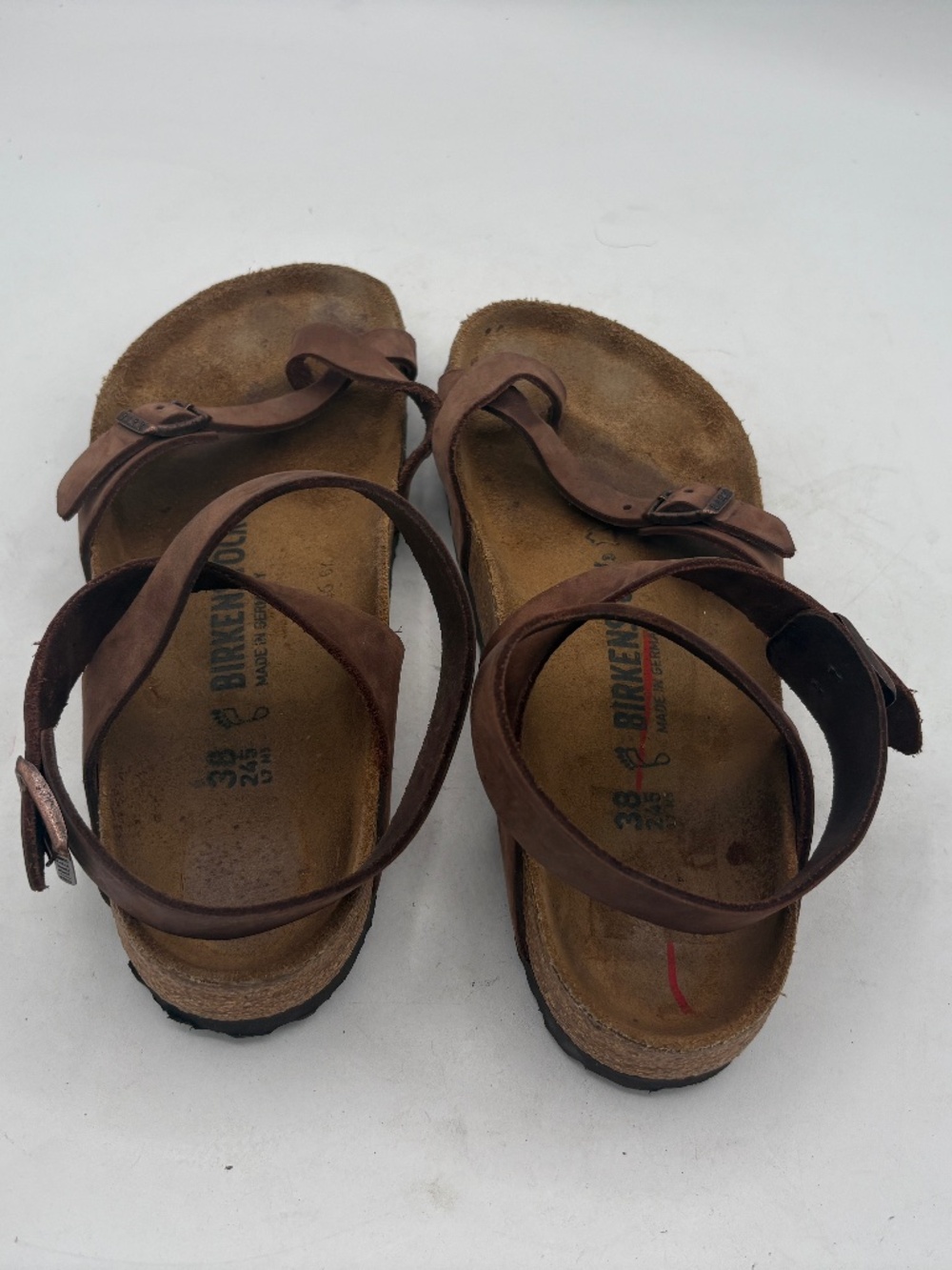 Birkenstock Yara Ankle Strap Sandals Brown Leather Bohemian EU 38- US 7.5-8 - Picture 4 of 15